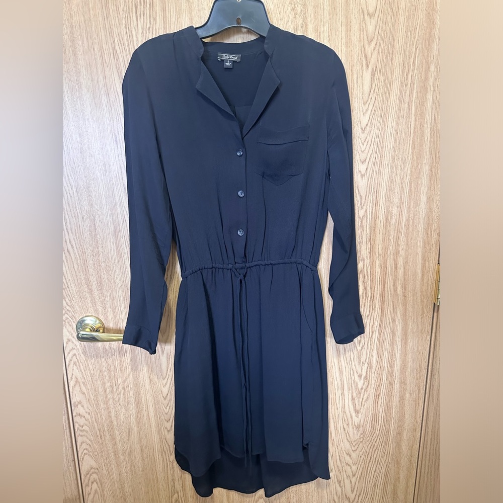 New Lucky Brand Black Long Sleeve Casual Dress Women’s S
